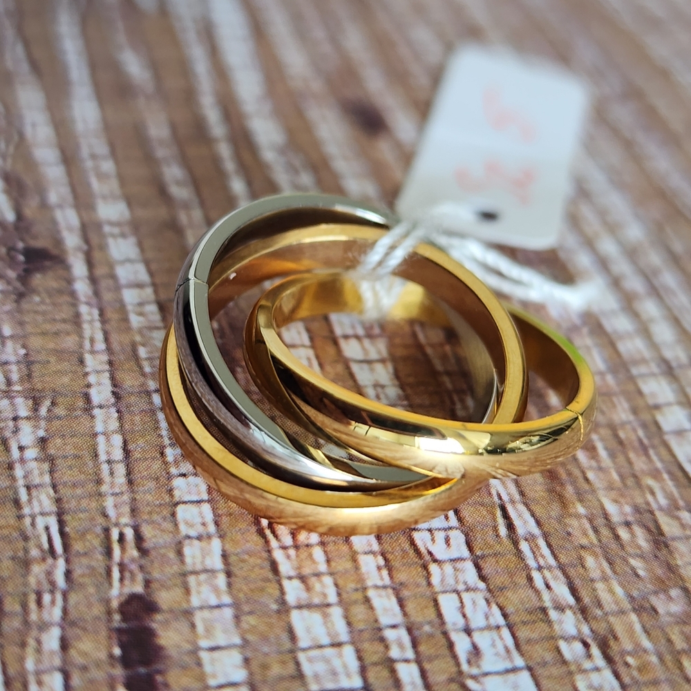 𝅺💜💛STAINLESS steel ring💛💜 - Picture 6 of 8